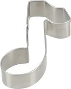Uitsteekvorm muzieknoot, recycled rvs