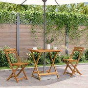 vidaXL Tuintafel inklapbaar 70x70x75 cm massief acaciahout