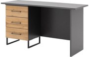 Goossens Basic Commode Bastion, Bureau 3 laden links, 140 cm breed