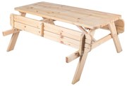 Picknicktafel Premium 180 x 70 - Transparant gebeitst