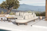 Loungeset tuin 6 personen Aluminium Taupe  Santika Furniture Santika