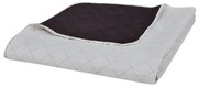 vidaXL Bedsprei gewatteerd dubbelzijdig 220x240 cm beige/bruin