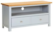 vidaXL Tv-meubel 90x35x48 cm massief eikenhout