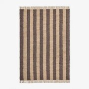 Rechthoekig Vloerkleed Van Jute En Katoen Serilda Bruin – Koffie & 230x160 Cm - Sklum