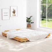 vidaXL Bedframe bamboe 200x200 cm