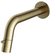 Hotbath Cobber Fonteinkraan inbouw - uitloop 18.6cm - inkortbaar - geborsteld messing UW001BB