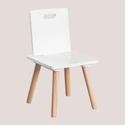 Tom Kids Stoel In Mdf En Grenenhout Wit - Sklum
