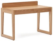Kave Home Arandu Bureau Met Laden Massief Essenhout - 120 X 60cm.