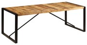 vidaXL Eettafel 220x100x75 cm massief mangohout