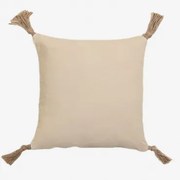 Vierkant Katoenen Kussen (45x45 Cm) Almiz Beige – Crème - Sklum