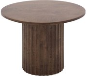 Goossens Salontafel Mabel rond, hout mango bruin, stijlvol landelijk, 50 x 38 x 50 cm