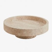 Ronde Sleutelschaal Ø25 Cm Van Natuurlijk Steen Kevara Travertijn - Sklum
