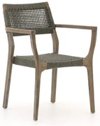 Dining tuinstoel | ROUGH  Rope | Rope (touw) | Grijs | Stapelbaar | Kees Smit Tuinmeubelen