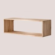 Wandplank ↔︎ 90 Cm Van Hout Deleyna Houtbruin - Sklum