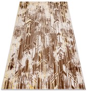 Tapijt MEFE modern B402 Versleten ,  vintage - Structureel,  twee poolhoogte , donker  beige