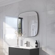 Ben Sandro Spiegel 80x4x80 cm Geborsteld Metal Black