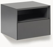 Nachtkastje Shea met geribde voorzijde