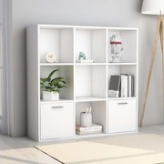 vidaXL Boekenkast 98x30x98 cm spaanplaat wit