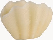 Handgemaakte kaarsenschaal in schelp vorm