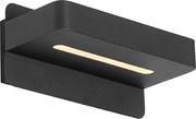 Moderne wandlamp zwart incl. LED met USB en schakelaar - Ted