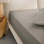 Hoeslaken, gewassen katoensatijn, omslag 30 cm, Saria