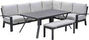 Garden Impressions Camilo lounge dining set 6-delig rechts - donker grijs