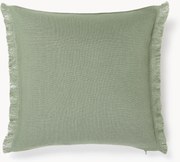 Linnen kussenhoes Luana met franjes