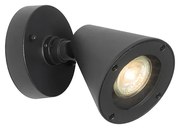 Moderne buiten wandlamp zwart IP44 verstelbaar - Ciara