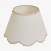 Berne Lampenkap Ø25 Cm & Tafellamp & Wit Linnen - Beige Linnen - Sklum