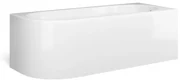 Looox Bath collection hoekbad - 170x70x55cm - rechts - wit glans coolcornergwr