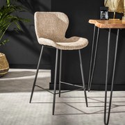 Beige Barstoel Boucle