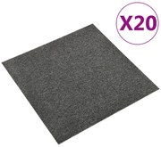 vidaXL Tapijttegels 20 st 5 m² 50x50 cm antraciet