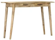 vidaXL Wandtafel 115x40x75 cm massief ruw mangohout