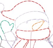 Kerst vloerlamp sneeuwpop 116cm incl. LED met timer IP44 - Pax