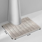 Badmat voor rond WC/lavabo 1300g/m2, Zavara