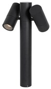 Staande buitenlamp zwart 50 cm 2-lichts verstelbaar - Duo