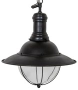 Messing Hanglamp Corsair Antiek Zwart