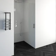 BRAUER Void nisdeur helder glas 100x200 omkeerbaar incl. glascoating chroom GS-VON1H100200CE