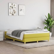 vidaXL Boxspringframe stof groen 140x200 cm