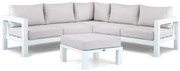 Hoek loungeset 5 personen Aluminium Wit  Lifestyle Garden Furniture Luca