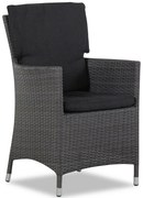 Tuinstoel Wicker Grijs-antraciet Garden Collections Orlando