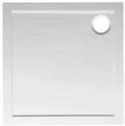 Sapho Else vierkante douchebak gegoten marmer 80x80cm wit