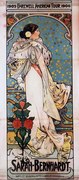 Kunstreproductie Sarah Bernhardt's Farewell American Tour, Mucha, Alphonse Marie