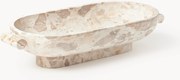 Decoratieve schaal Fossil van marmer, B 46 cm