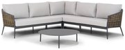 Hoek loungeset 5 personen Aluminium Taupe  Coco Ewa/Pacific