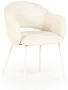 By-Boo Story Wit-frame Eetkamerstoel Beige