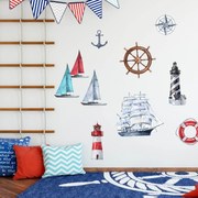 INSPIO Muurstickers - Marineblauwe set