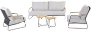 Balade stoel bank loungeset 5 delig antraciet 4 Seasons Outdoor