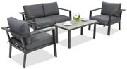 Aluminium tuinmeubelen Sydney Coffee 4 Garden Point antraciet