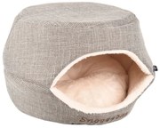 FLAMINGO Kattengrot 2-in-1 Snoozebay 45x35x35 cm bruin en crèmekleurig